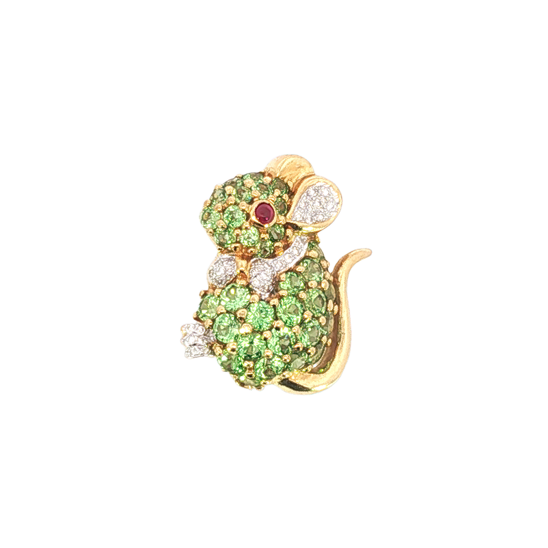 Estate 18K Garnet Brooch / Pin | Carroll's