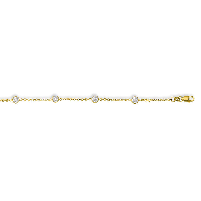 Royal Chain Cubic Zirconia Anklets | Carroll's