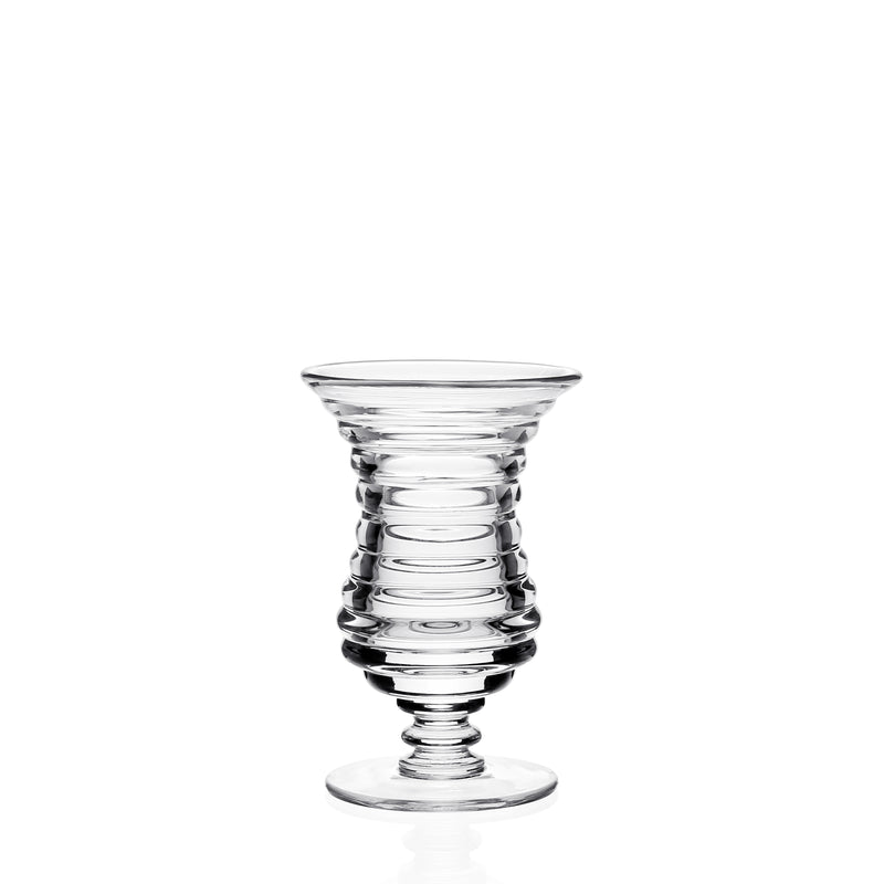 William Yeoward Crystal Ripples Footed Vase — Small