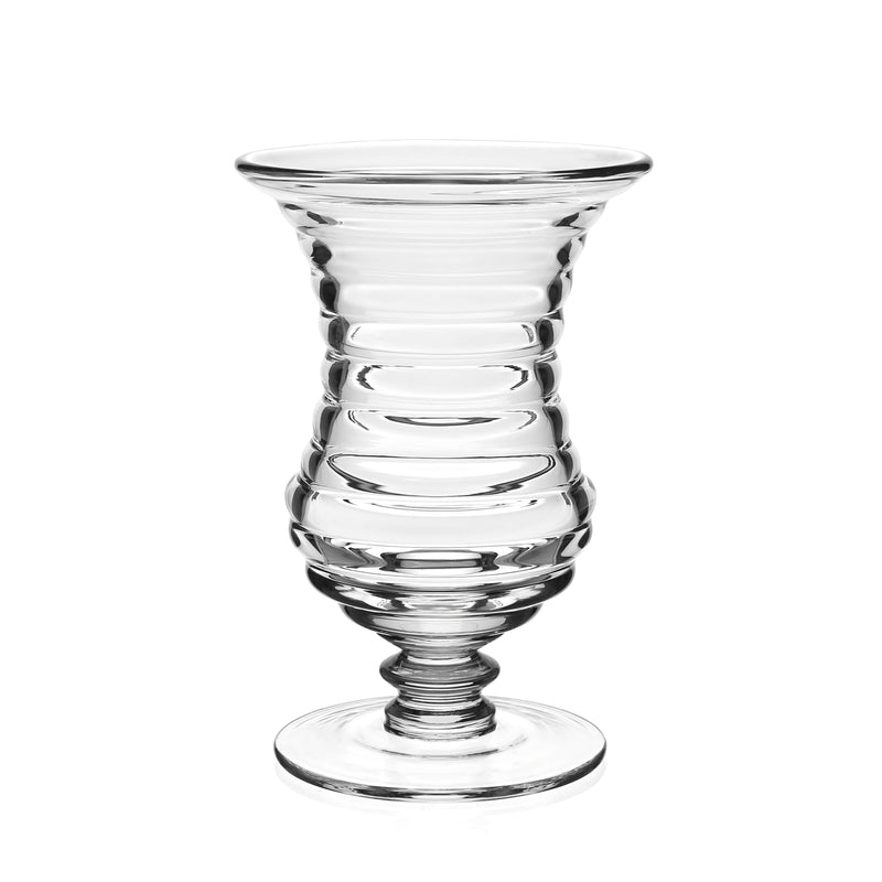 William Yeoward Crystal Ripples Footed Vase — Large