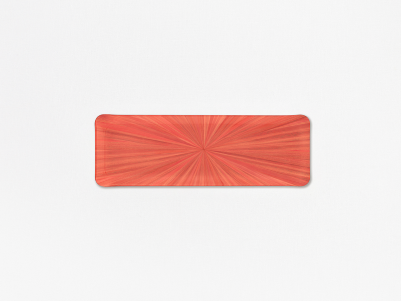 Coral Soleil Acrylic Oblong Tray
