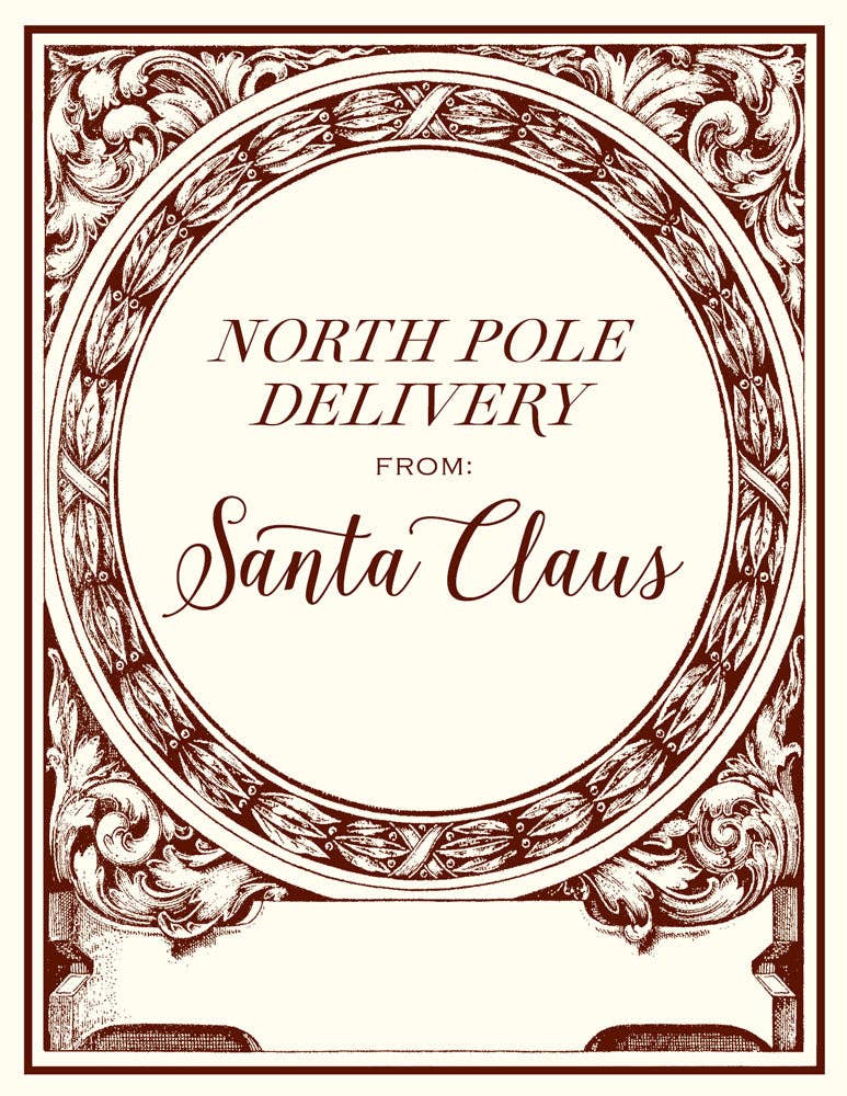 Santa's North Pole Delivery Gift Tags