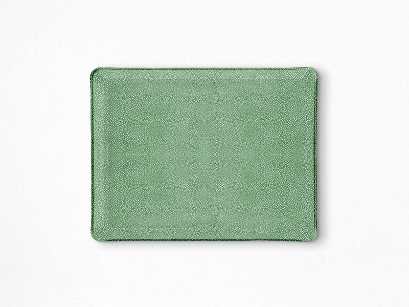 Green Prestige Rectangular Vanity Tray