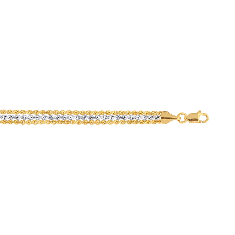 10K Two-Tone Gold Bracelets | Carroll's