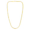 10K Yellow Gold 5.0mm Solid Diamond Cut Royal Rope Chain Necklace