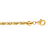 10K Yellow Gold 5.0mm Solid Diamond Cut Royal Rope Chain Anklet