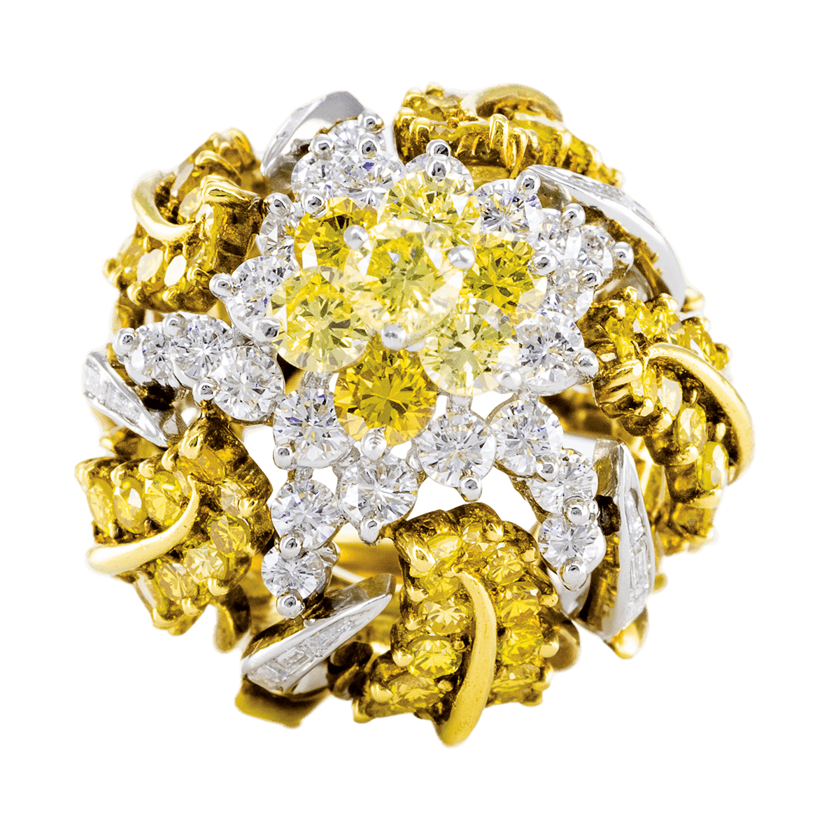 Estate Decade 1940s 18K Diamond Fashion Rings | Carroll's (view 2)