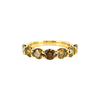 Ombre Brown Diamond Band in 14K Yellow Gold