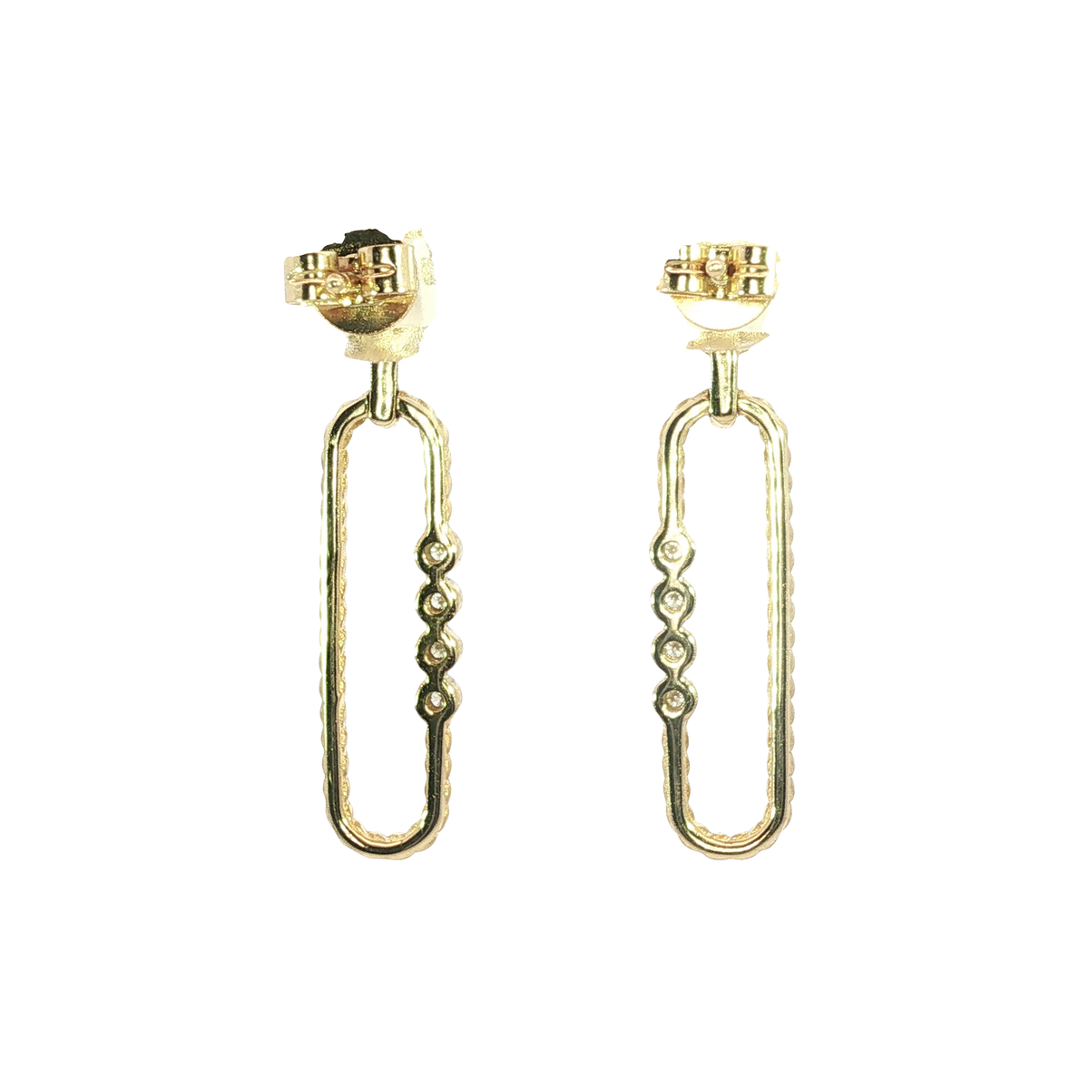 14K Yellow Gold Earrings | Carroll's (view 3)