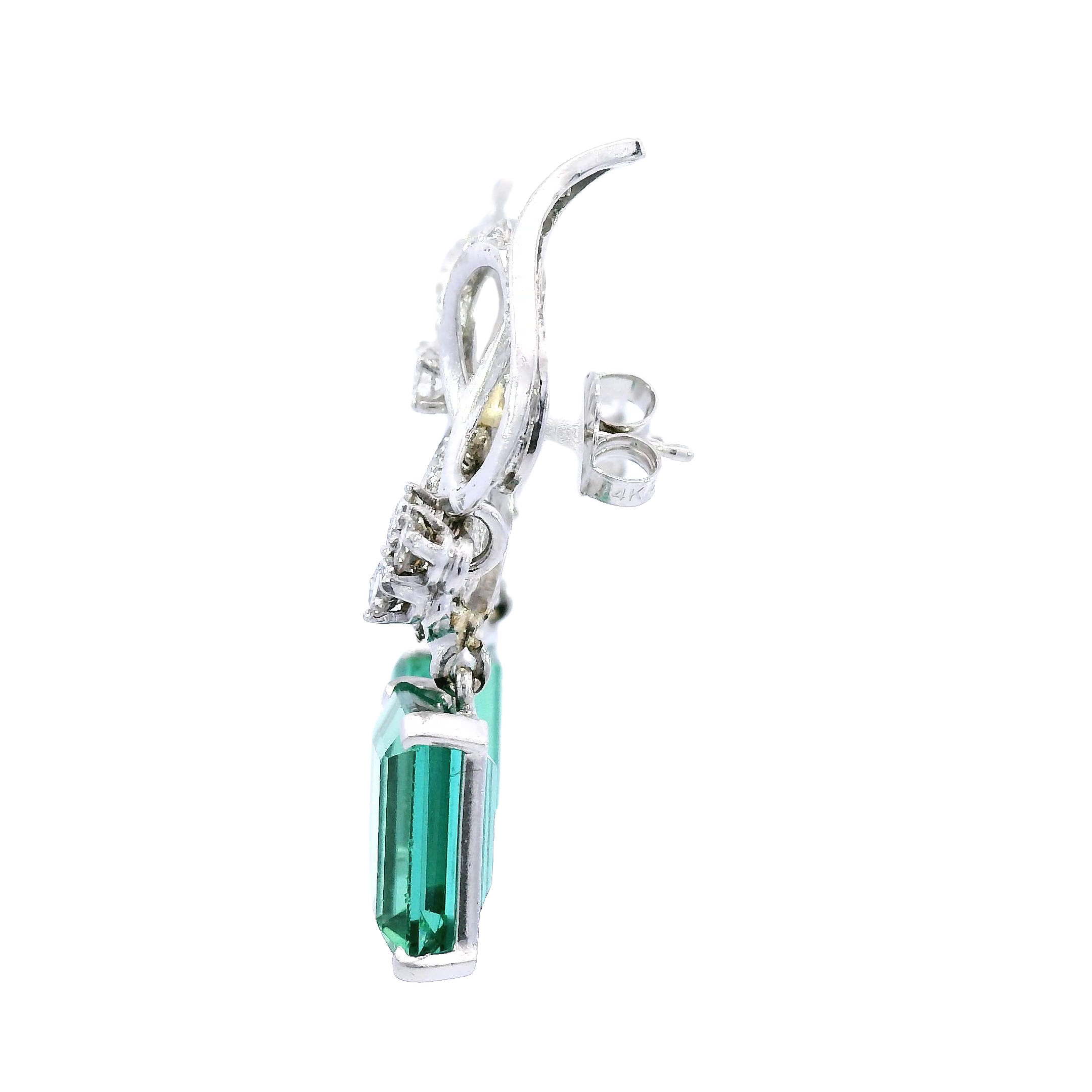 Elegant Emerald Drop Earrings