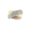 18K Tri-Tone Gold Diamond Ring