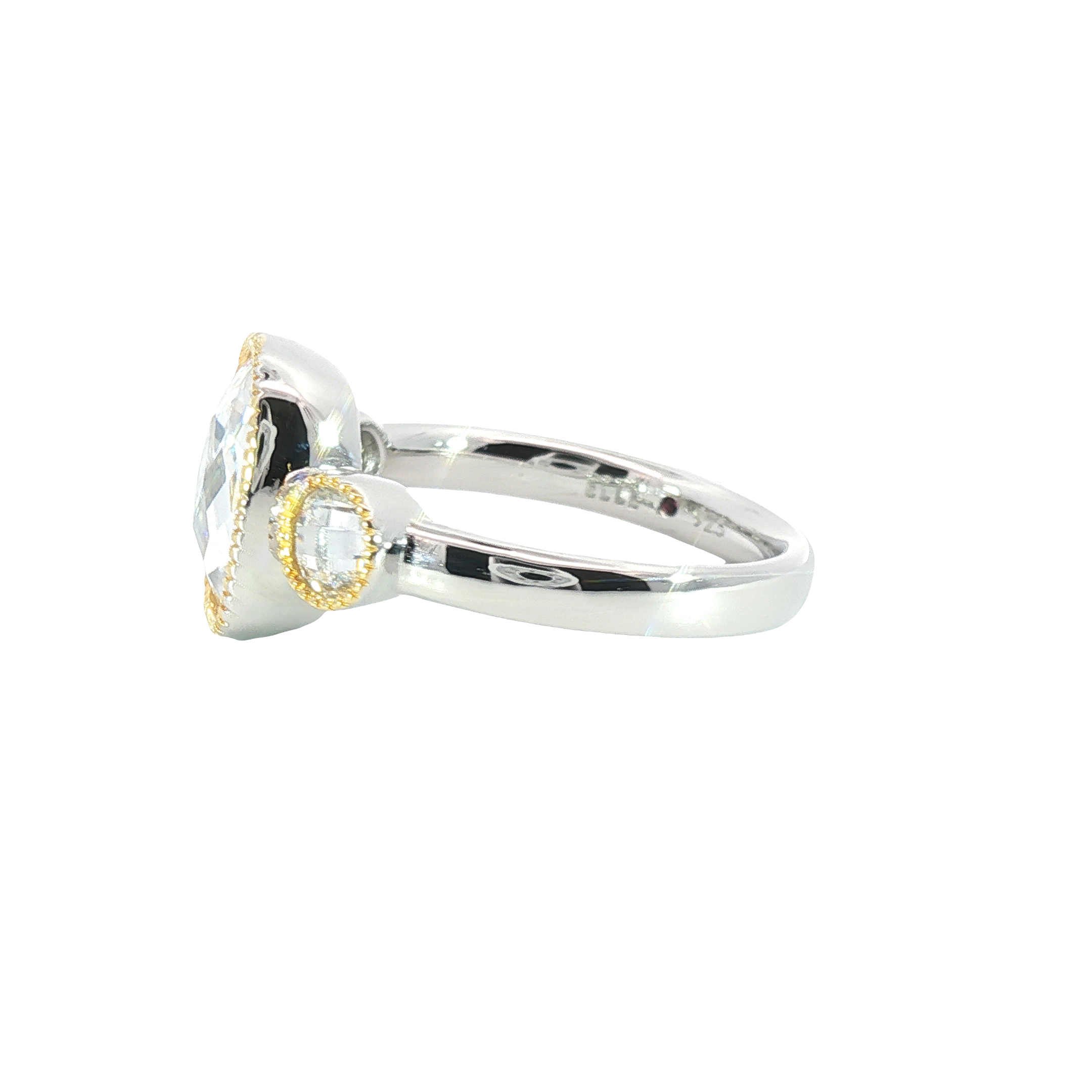 Elegant Gold Accented Sterling Silver Ring