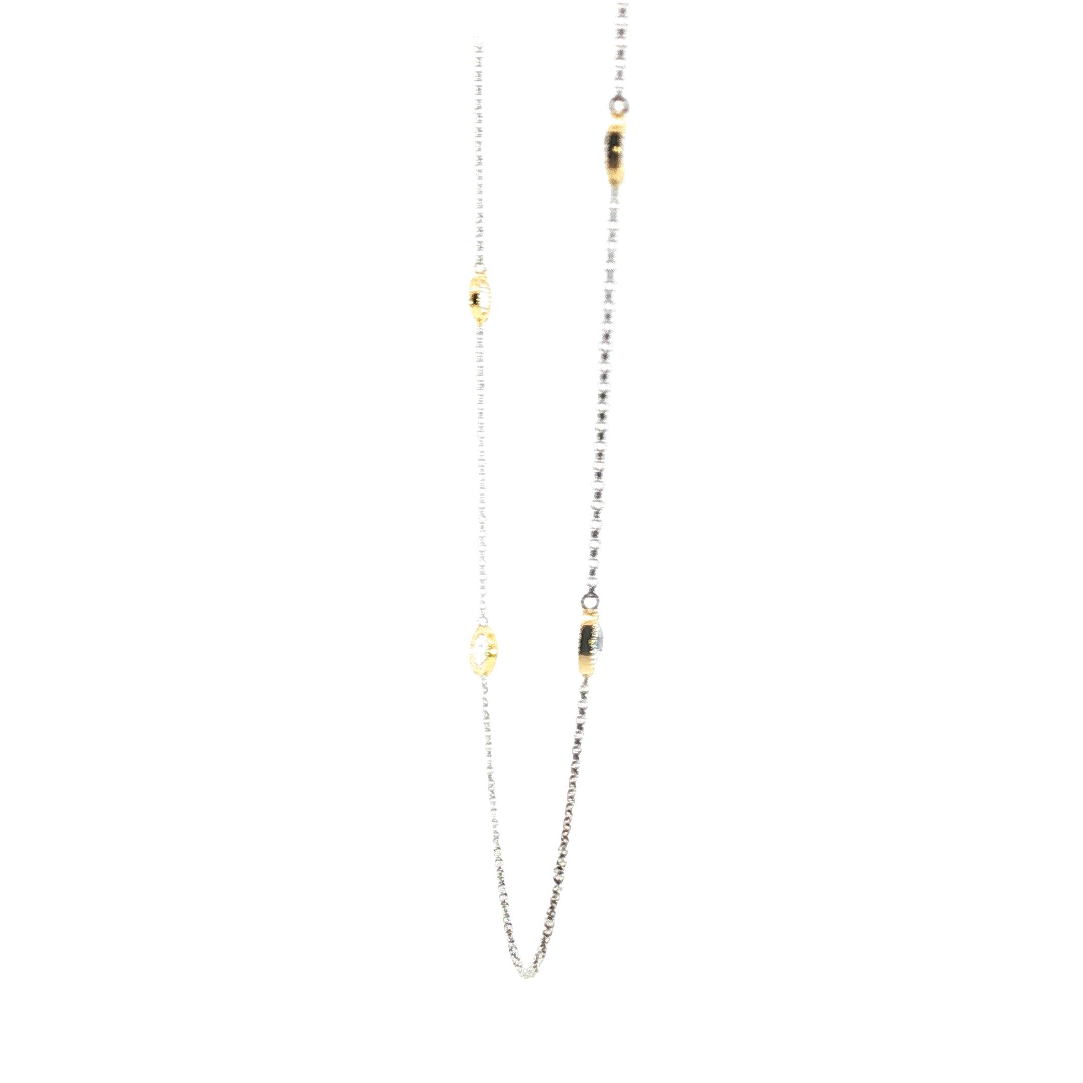 Elegant Sterling Silver & Gold Chain Necklace