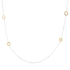 Elegant Sterling Silver & Gold Chain Necklace