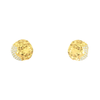 Sterling Silver Yellow Gold Plated Cubic Zirconia Earrings