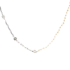 Bi-Design Sterling Silver Pearl & Diamond Necklace