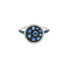 Royal Blue Sapphire & Diamond Ring in 14K White Gold