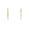 Huggy Style Lab Grown Diamond Hoop Earrings in 14K Yellow Gold
