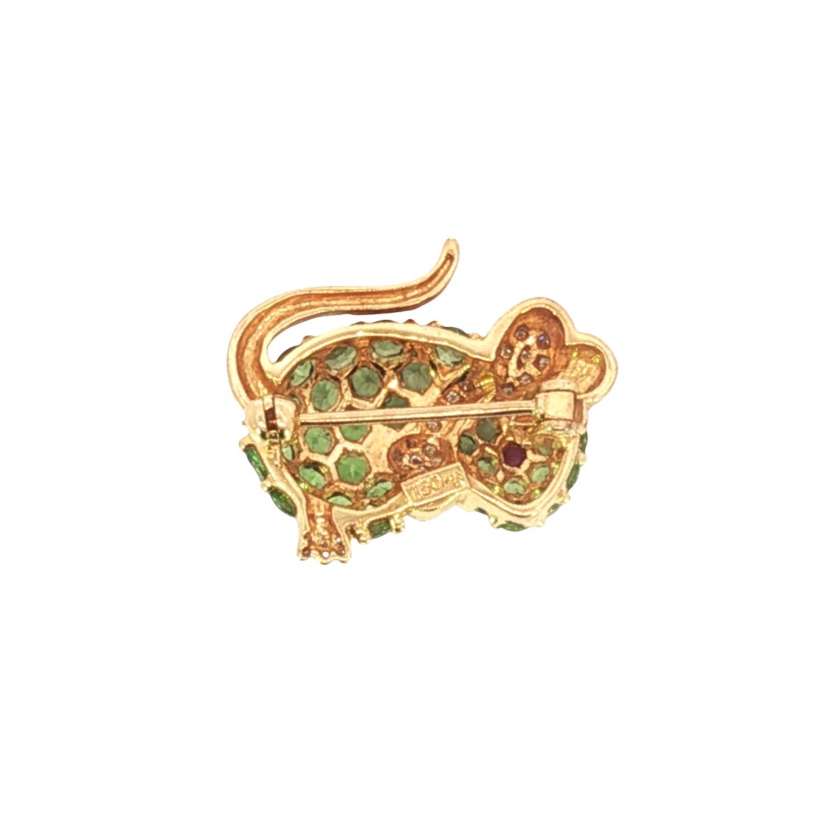 Estate 18K Garnet Brooch / Pin | Carroll's (view 4)