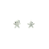 Star Lab Diamond Stud Earrings in Sterling Silver