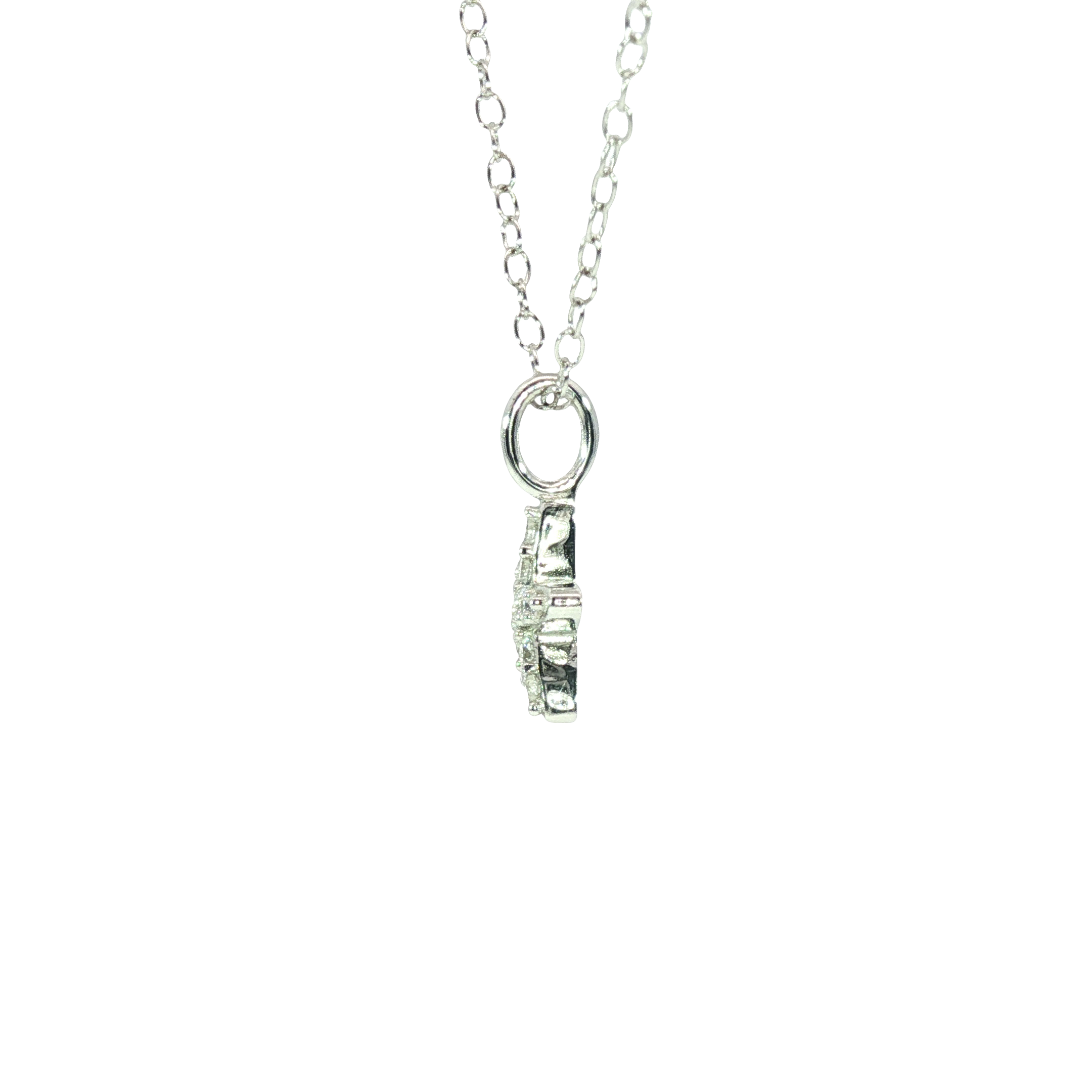 Elegant Star Pendant with Lab Grown Diamonds in Sterling Silver