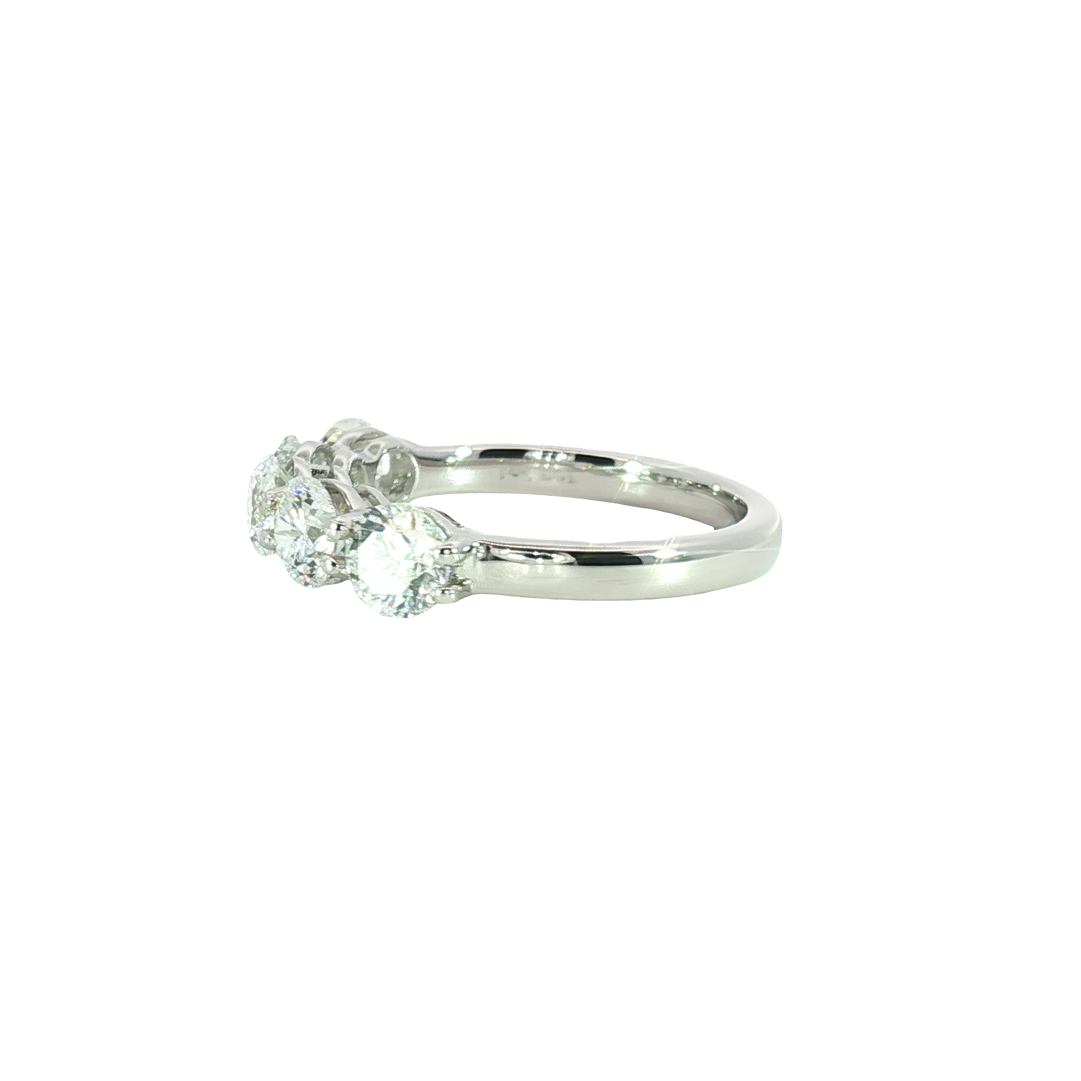 2 Carat Lab Diamond Ring in 14K White Gold