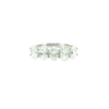 Eternity Ring with Oval Cut Lab Diamonds in 14K White Gold