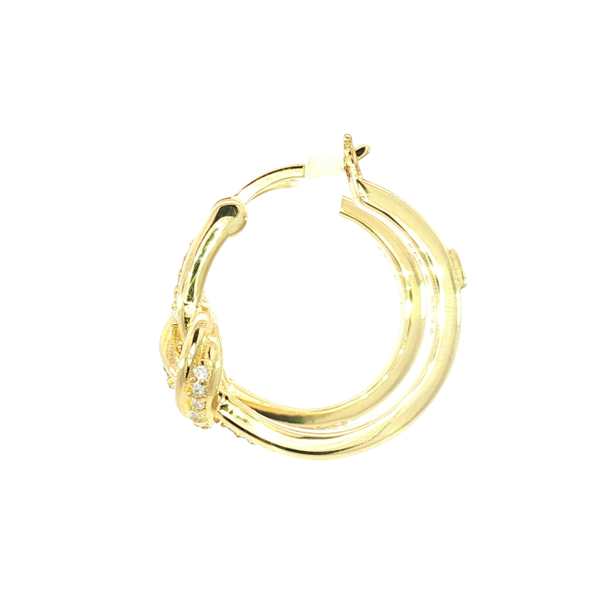 Elegant Hoop Earrings in Sterling Silver