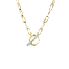 Diamond-Accented Chain Necklace in Sterling Silver