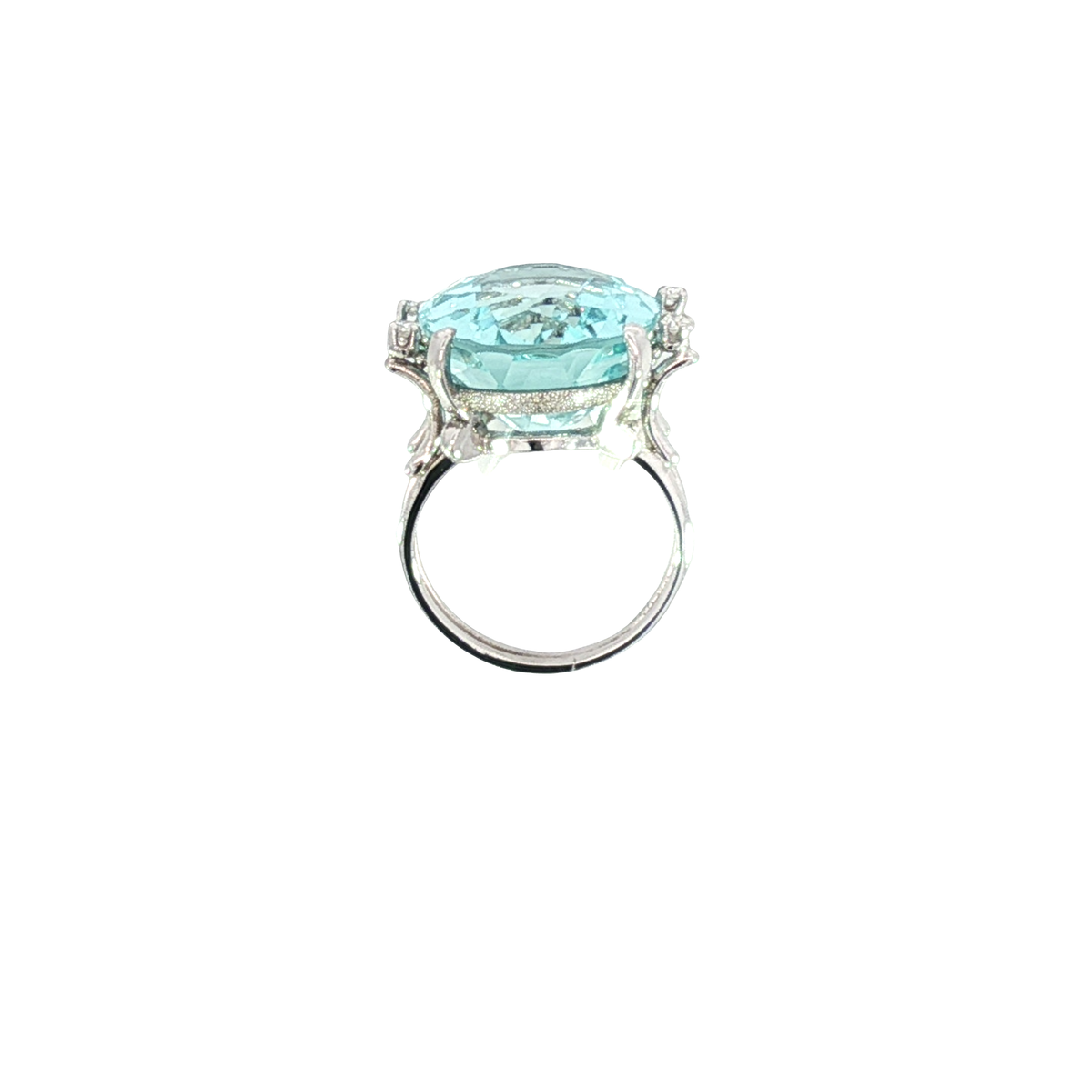 Estate 18K Aquamarine Fashion Rings | Carroll's (view 5)