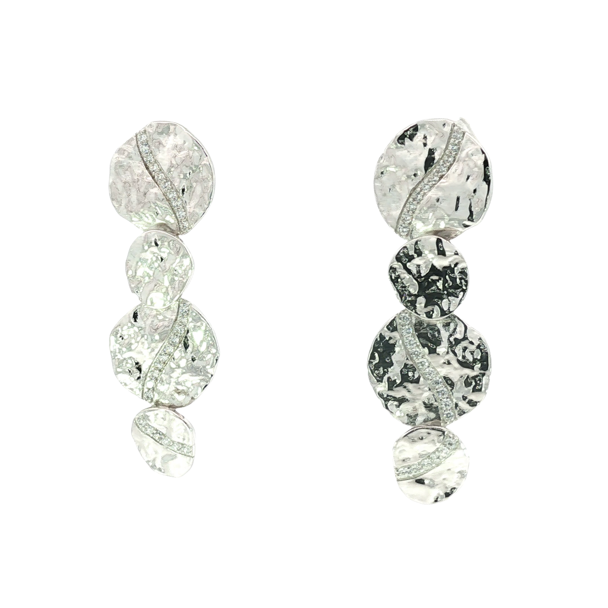 925 White Silver Earrings | Carroll's (view 2)