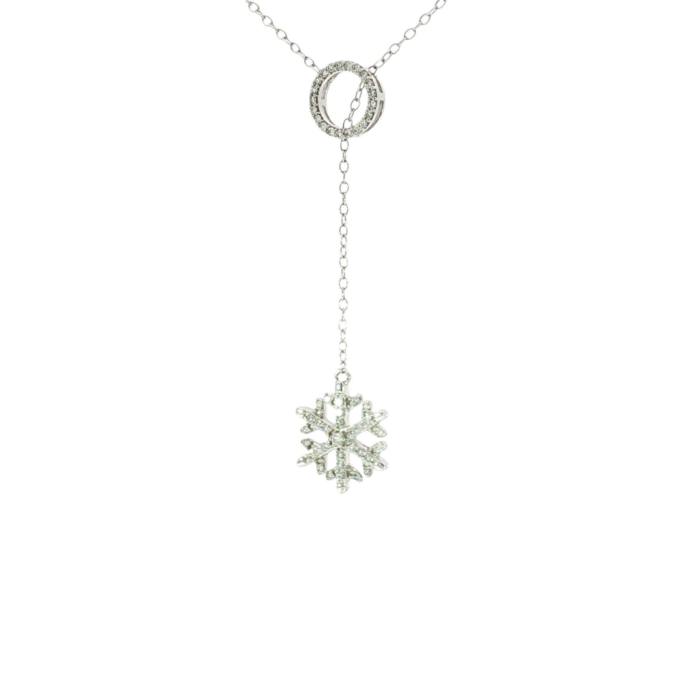 Disney’s Frozen Elsa 14K White Gold Diamond Snowflake Necklace