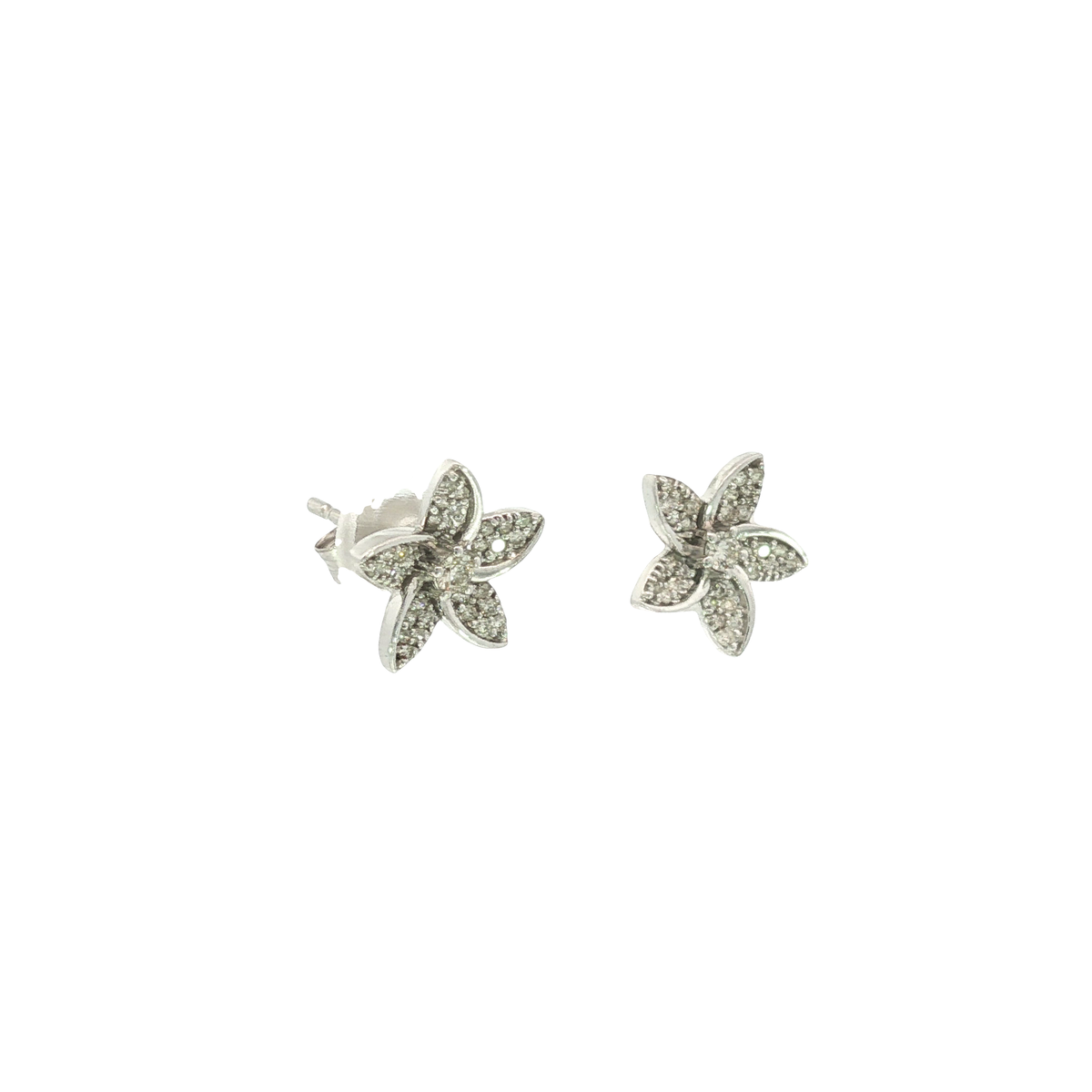 14K White Gold Earrings | Carroll's (view 4)