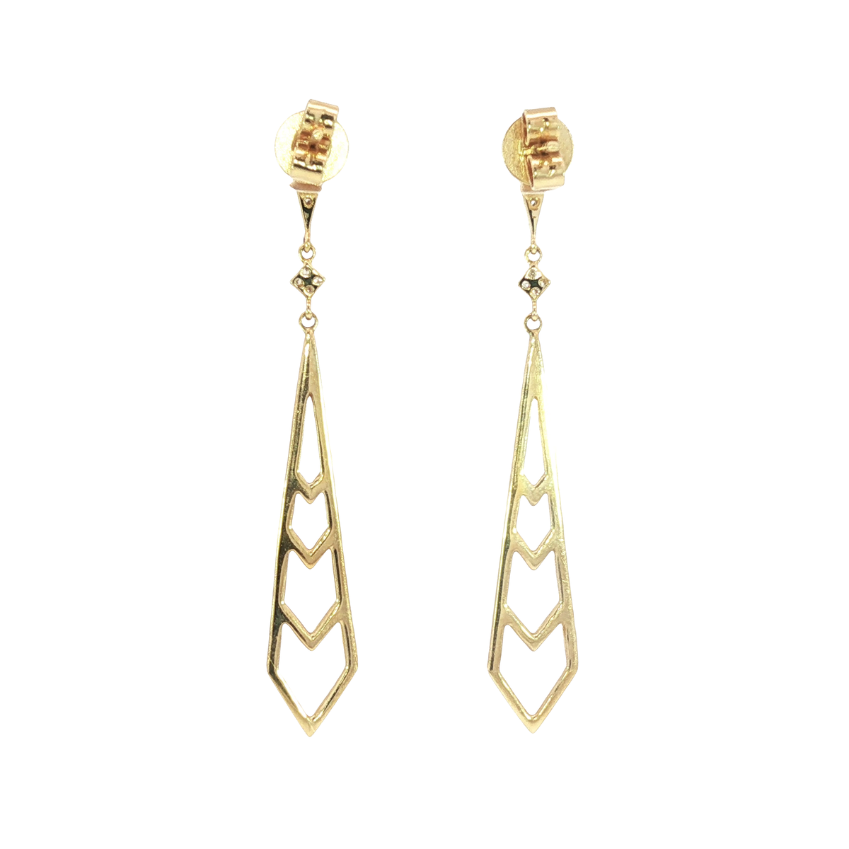 14K Yellow Gold Earrings | Carroll's (view 3)