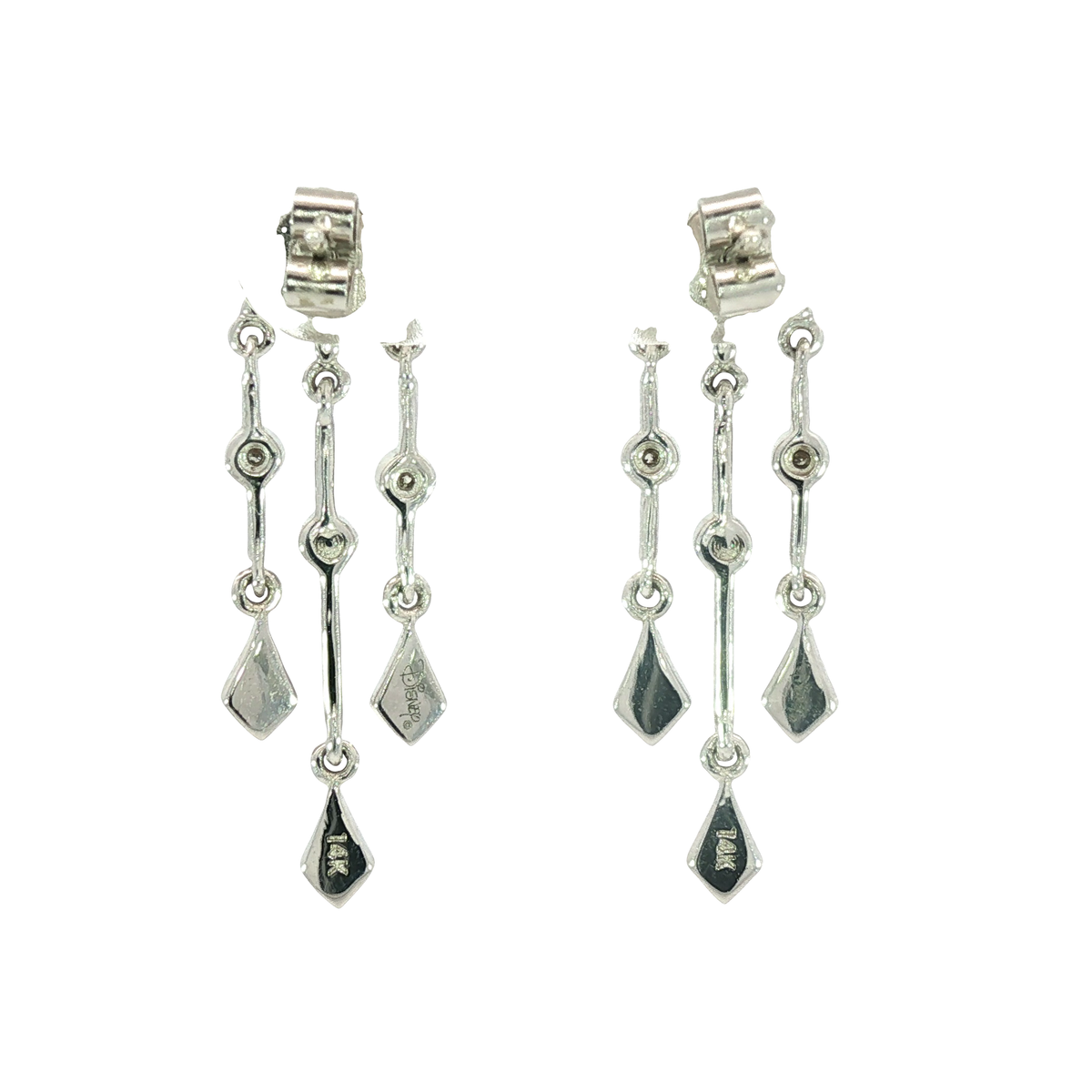 14K White Gold Earrings | Carroll's (view 3)
