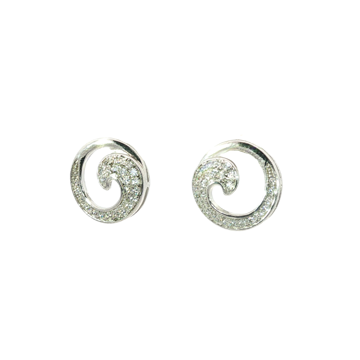 925 White Silver Earrings | Carroll's (view 2)