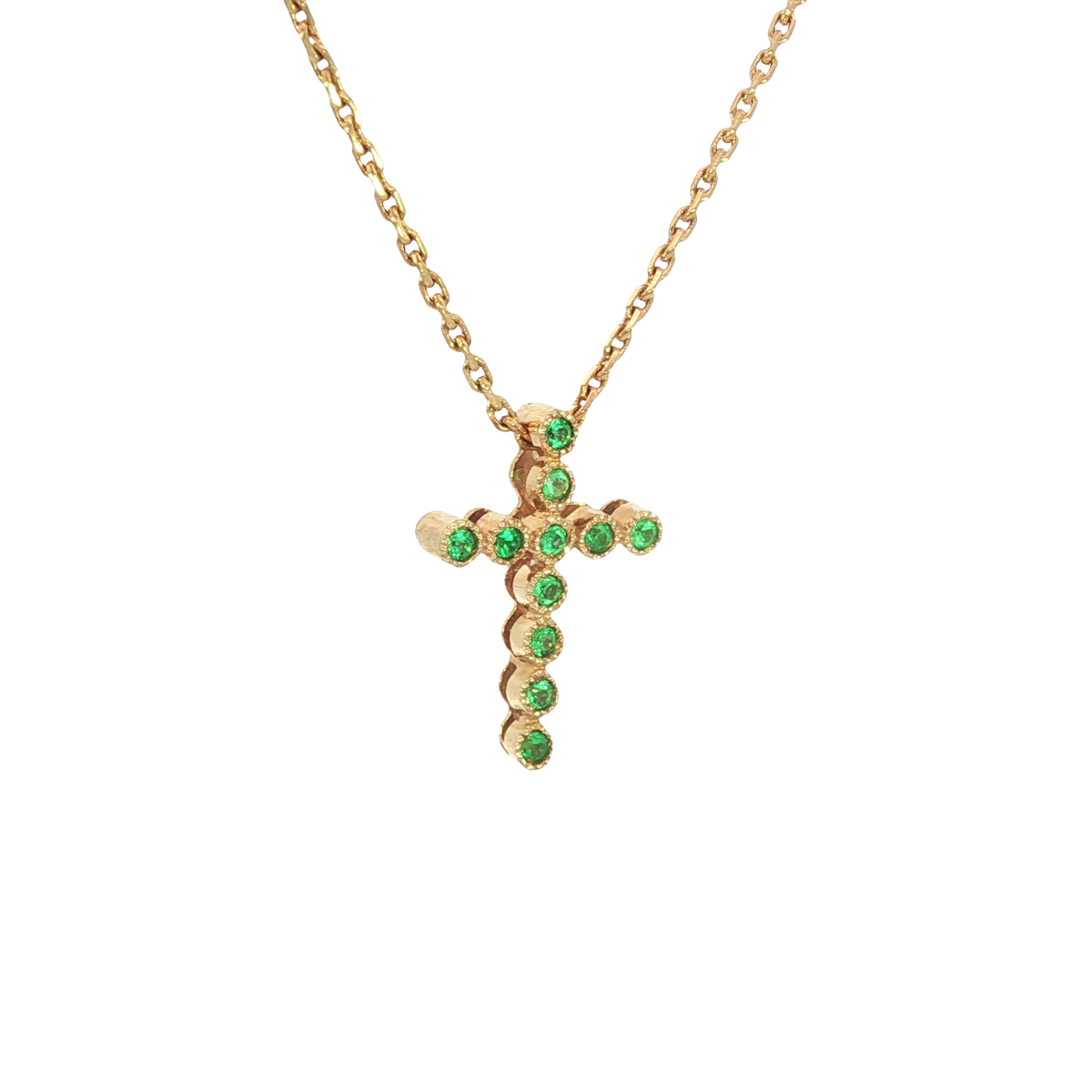 Estate 18K Emerald Necklaces | Carroll's (view 4)