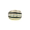Classic 14K Yellow Gold Sapphire & Brilliant Round-Cut Diamond Multistone Ring