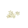 Floral Pave Diamond Cluster Cocktail Ring in 14K Yellow Gold