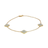 Flower Motif Bracelet in 18K Yellow Gold