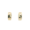 Geometric Faceted Hoop Earrings in 14k Yellow Gold