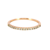 Rose Gold Diamond Half-Eternity Stackable Ring
