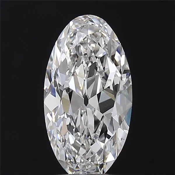 2.00ct Oval Lab Grown Diamond (Colour E, Clarity VVS2, IGI Certified)