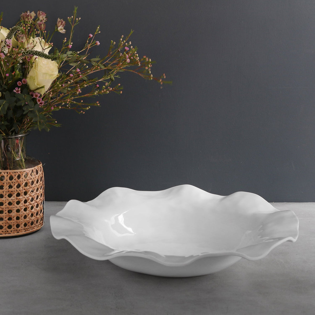 VIDA Havana Extra Large Bowl (White)