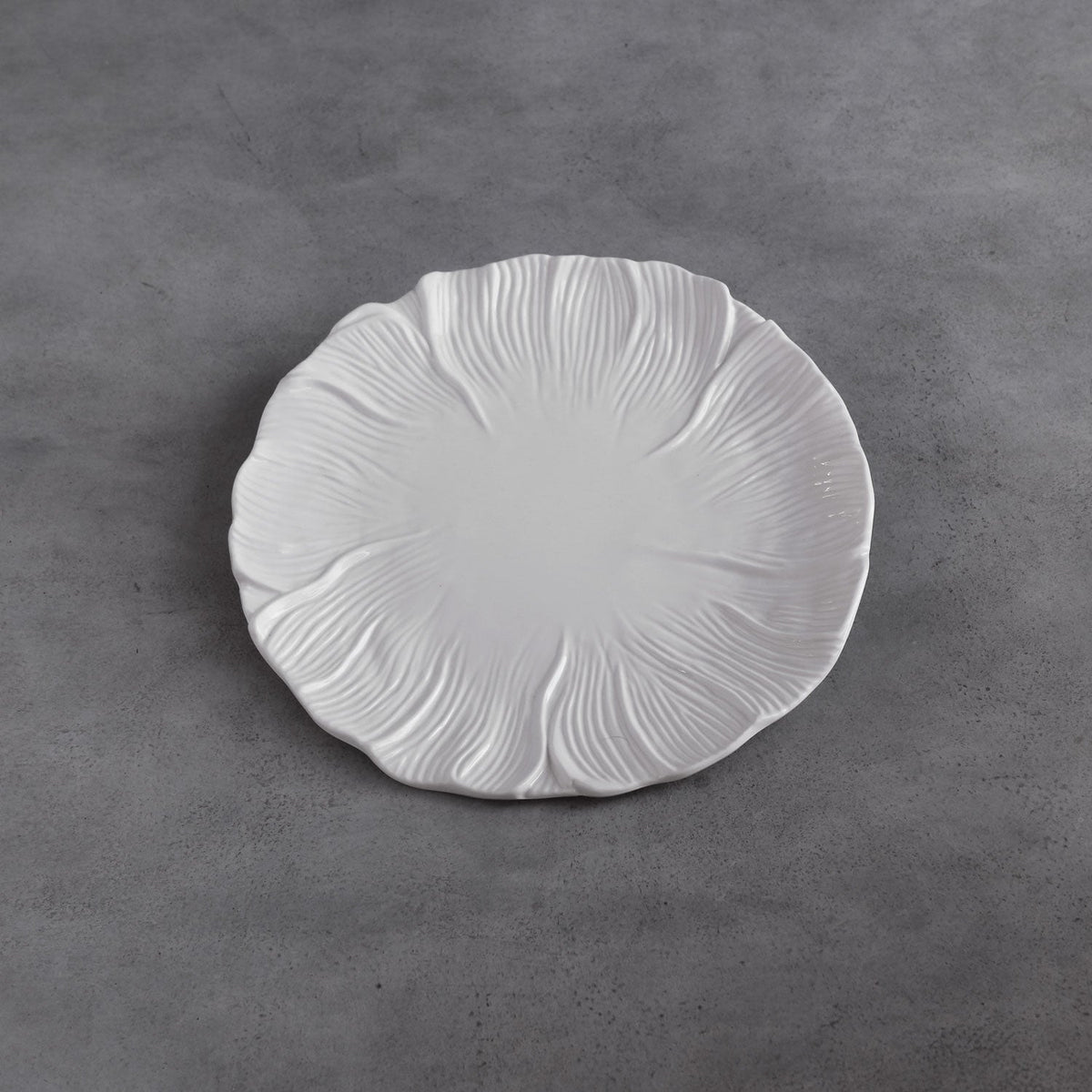 VIDA Lettuce Dinner Plate Set of 4 (White)
