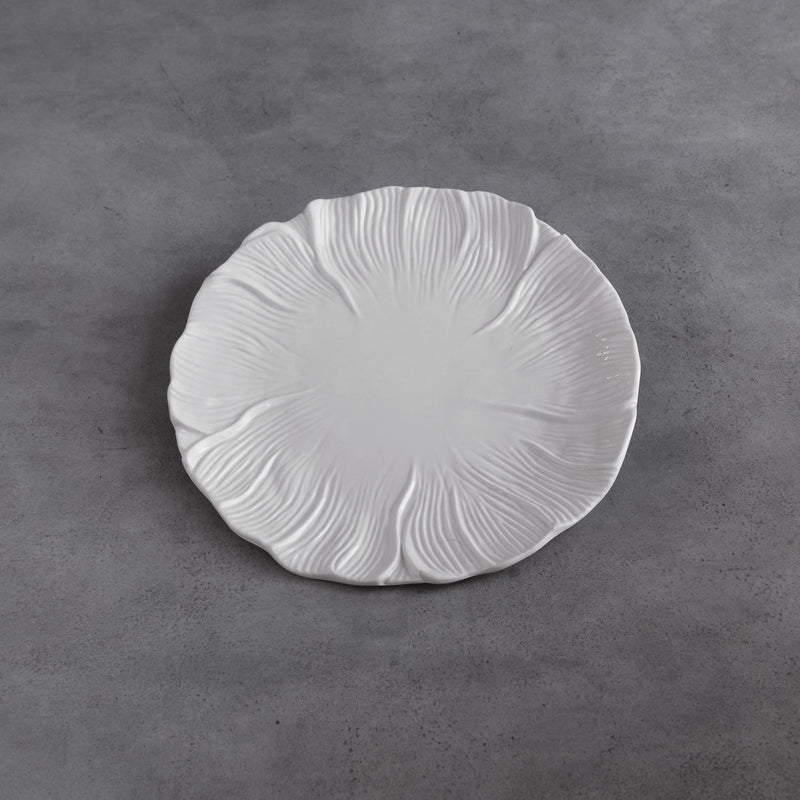 VIDA Lettuce Dinner Plate Set of 4 (White)
