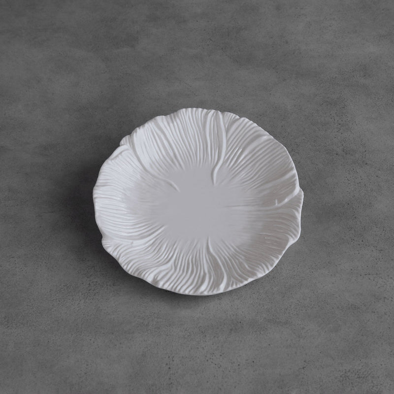 VIDA Lettuce Salad Plate Set of 4  (White)