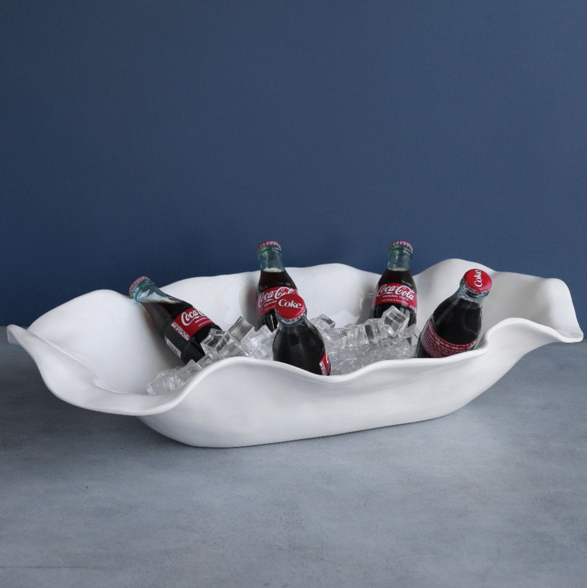 VIDA Havana Extra Large Oval Centerpiece (White)