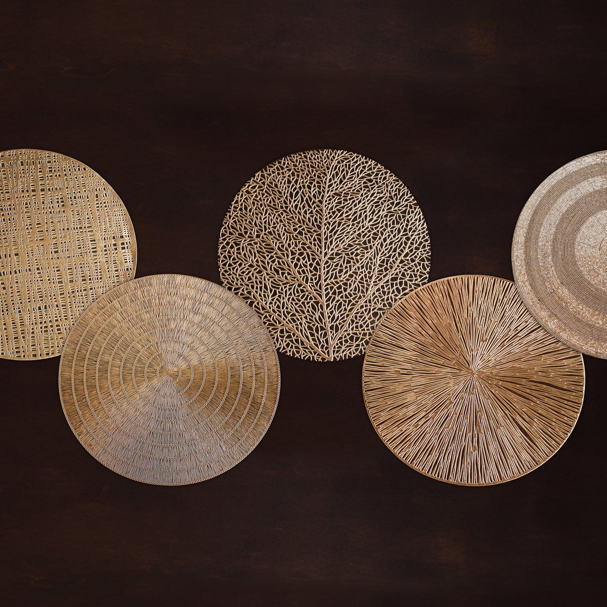 VIDA Woven Round Placemats (Set of 4)
