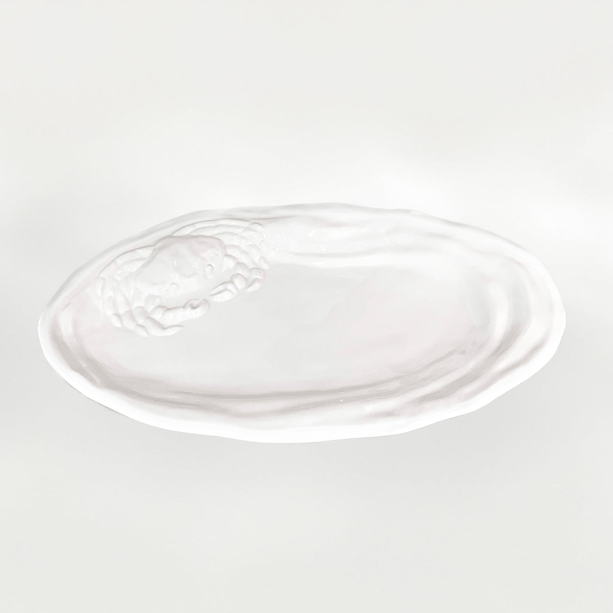 VIDA Ocean Large Oval Crab Platter (White)